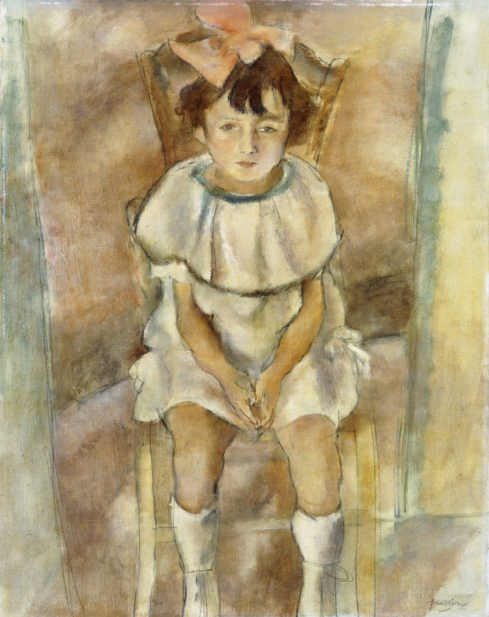 Holčička v růžovém, 1926 od Jules Pascin