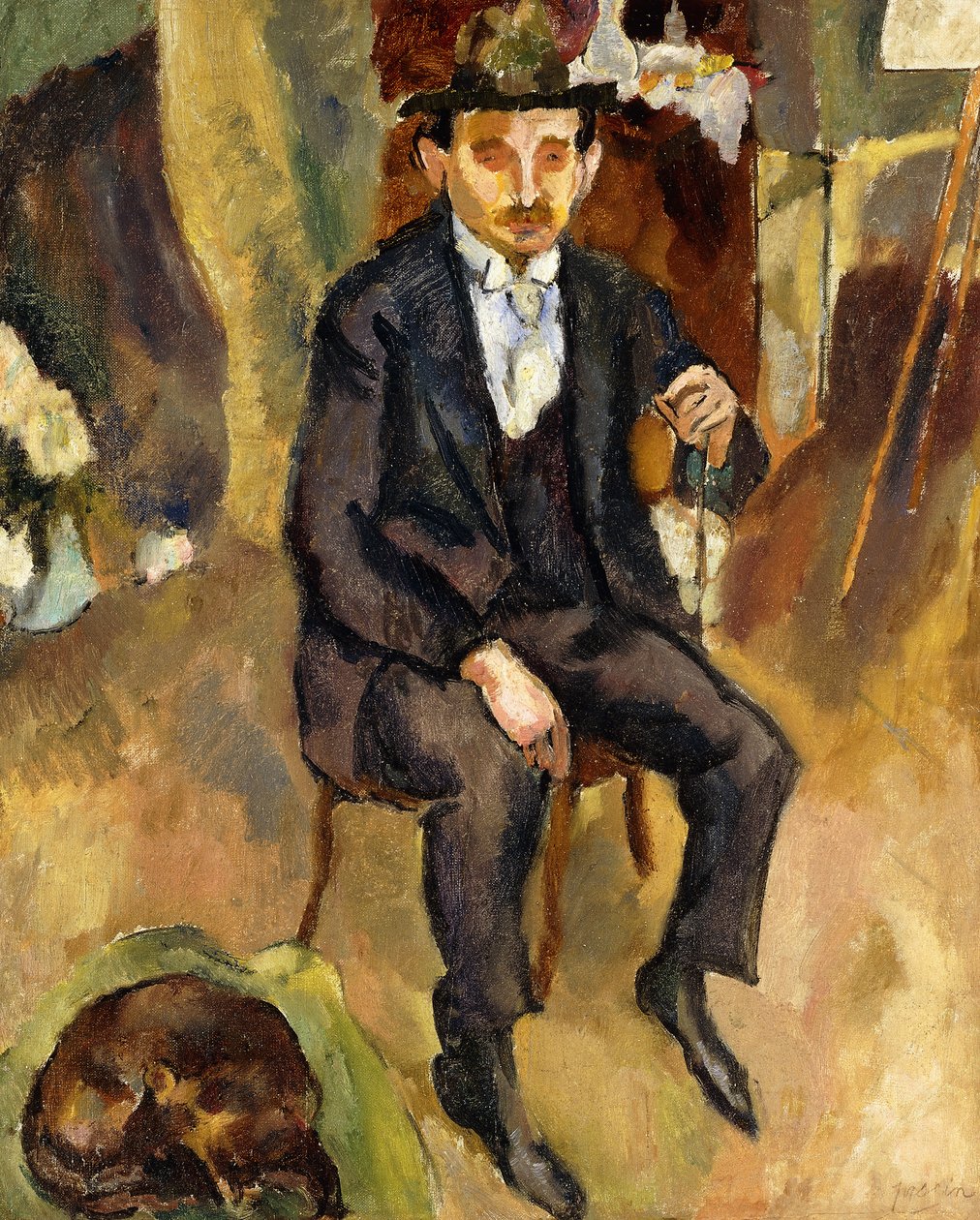 Muž a pes od Jules Pascin