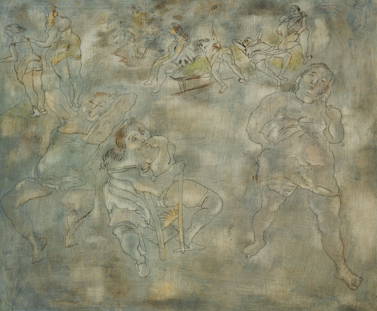 Zajatci; Les Captives, kolem 1923-25 od Jules Pascin