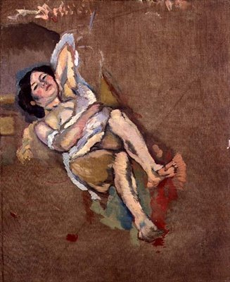 The Limousin Woman, cca 1908 (olej na plátně) od Jules Pascin