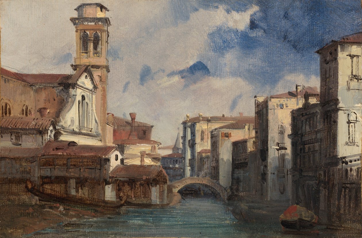 Kostel San Trovaso, Benátky od Jules Romain Joyant