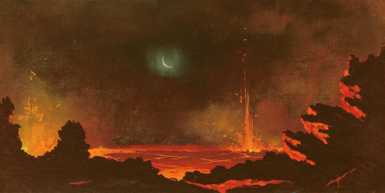 Sopka, Havaj, 1888 od Jules Tavernier