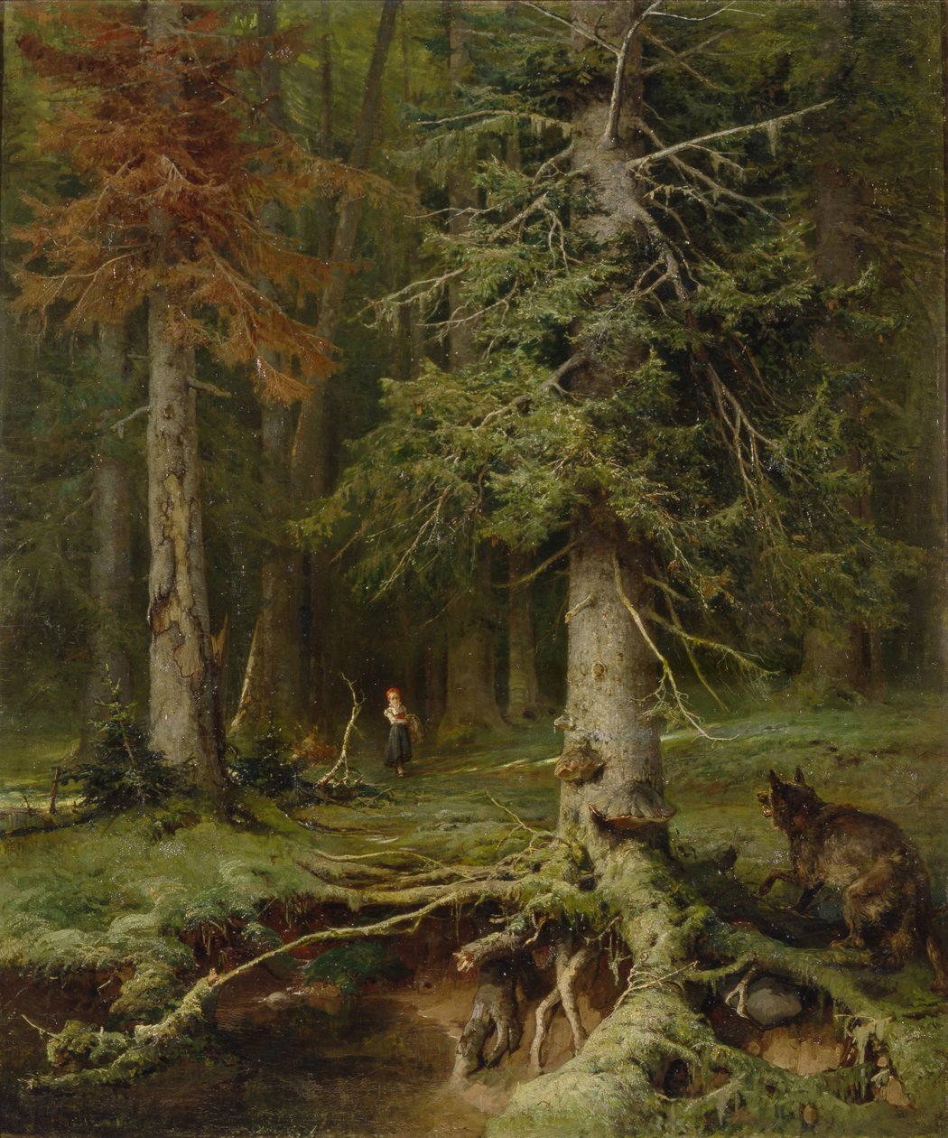 Červená karkulka, 1887 od Juli Julievich Klever