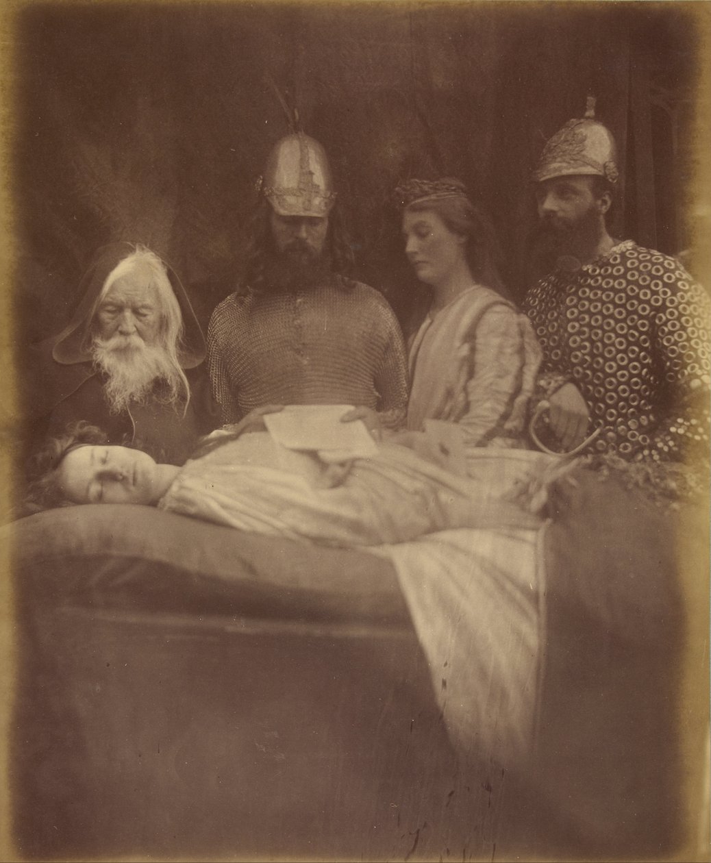 Elaine A uctivě ji nesli do Hall od Julia Margaret Cameron