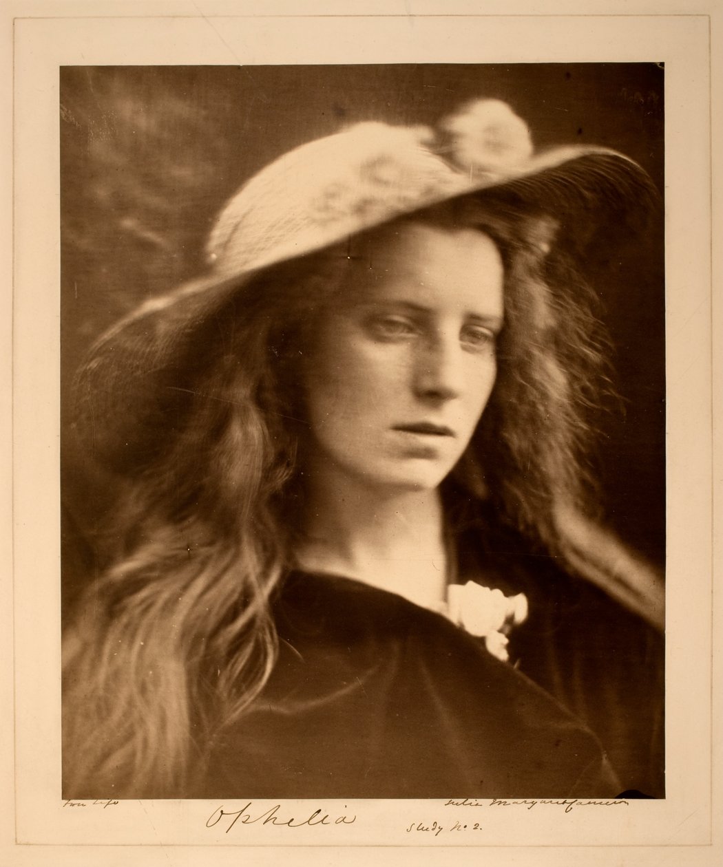 Studie Ophelia č. 2 od Julia Margaret Cameron