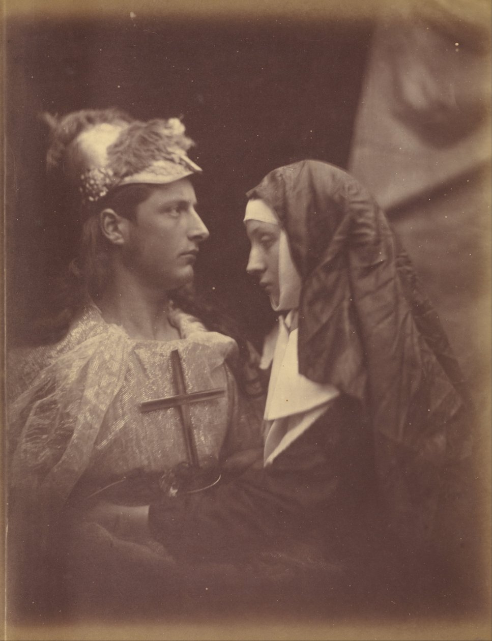Sir Galahad a Bledá jeptiška od Julia Margaret Cameron