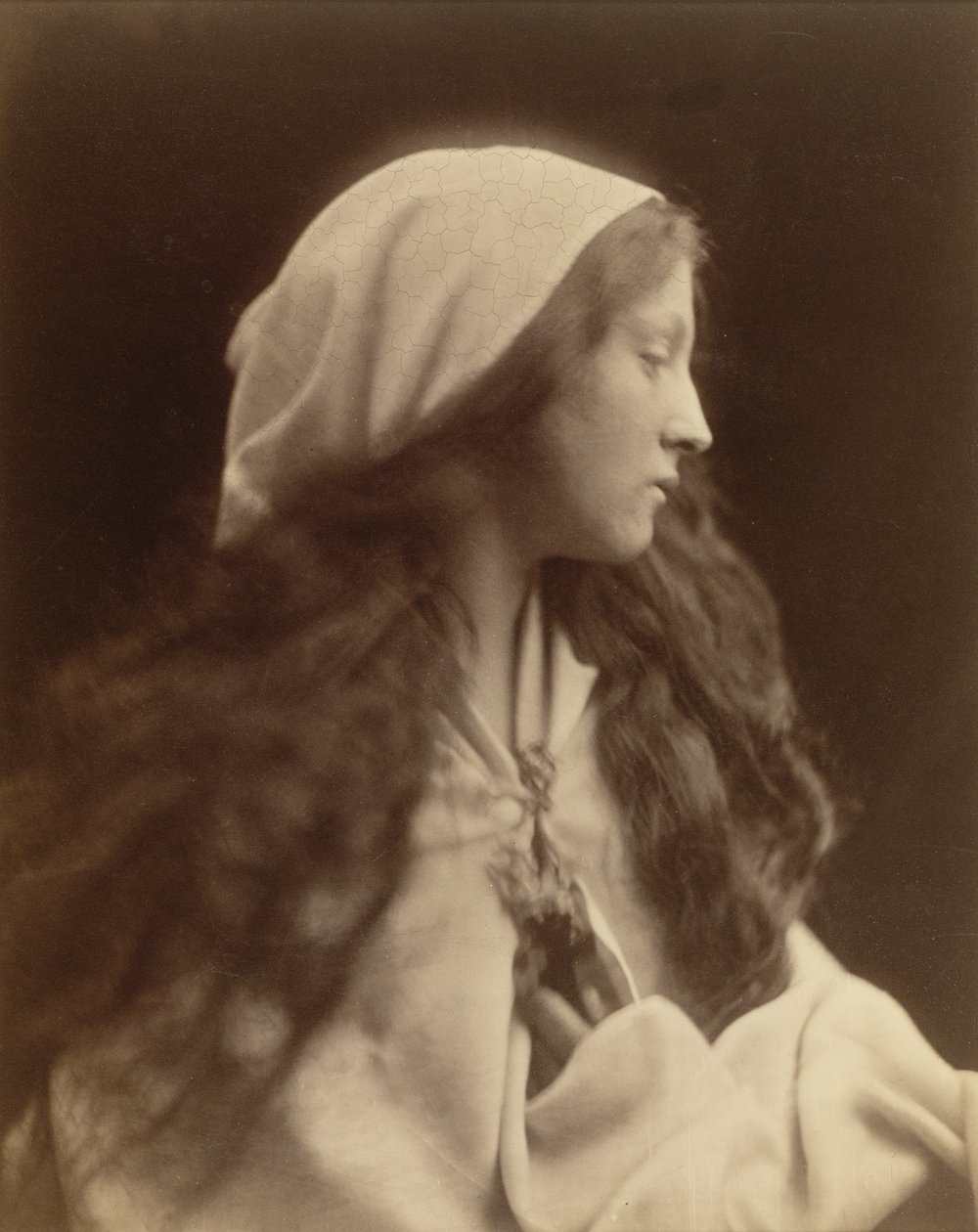 Studie mladé dívky oblečené jako rolník, c.1869 od Julia Margaret Cameron