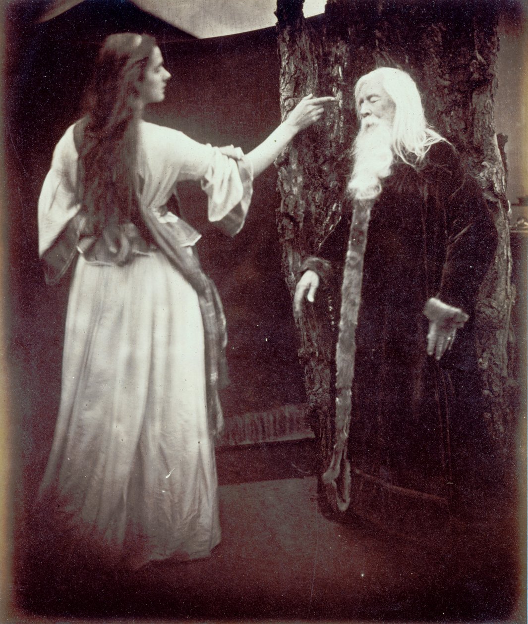 Vivien a Merlin od Julia Margaret Cameron