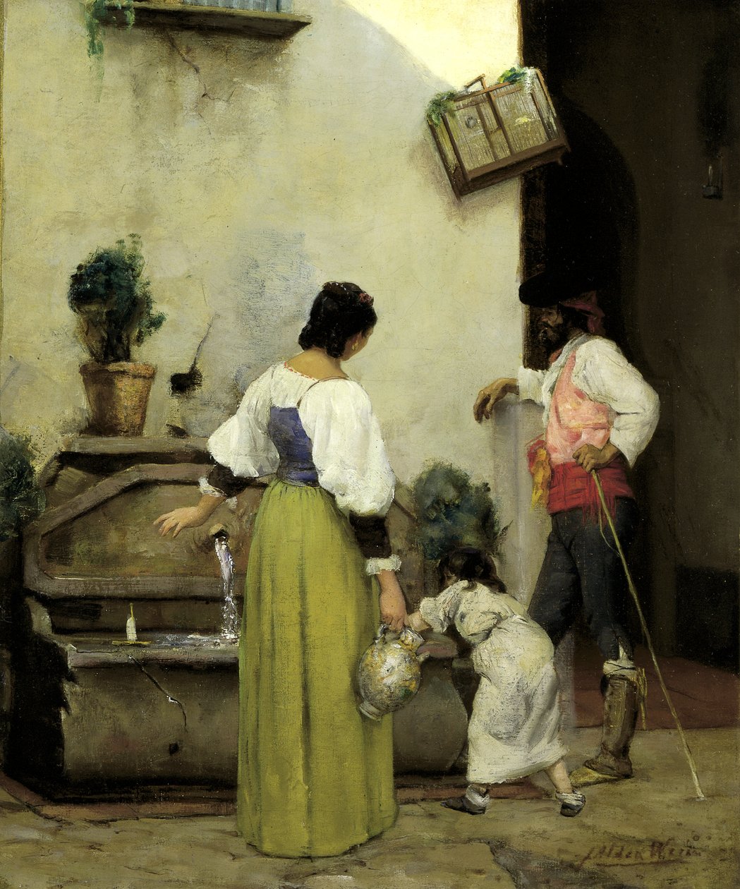 U vodního koryta, 1876-1877. od Julian Alden Weir