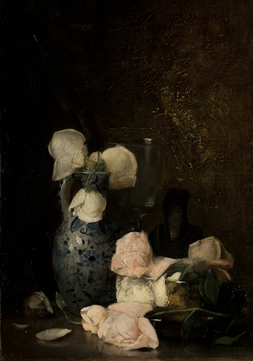 Růže, kolem 1880-90 od Julian Alden Weir