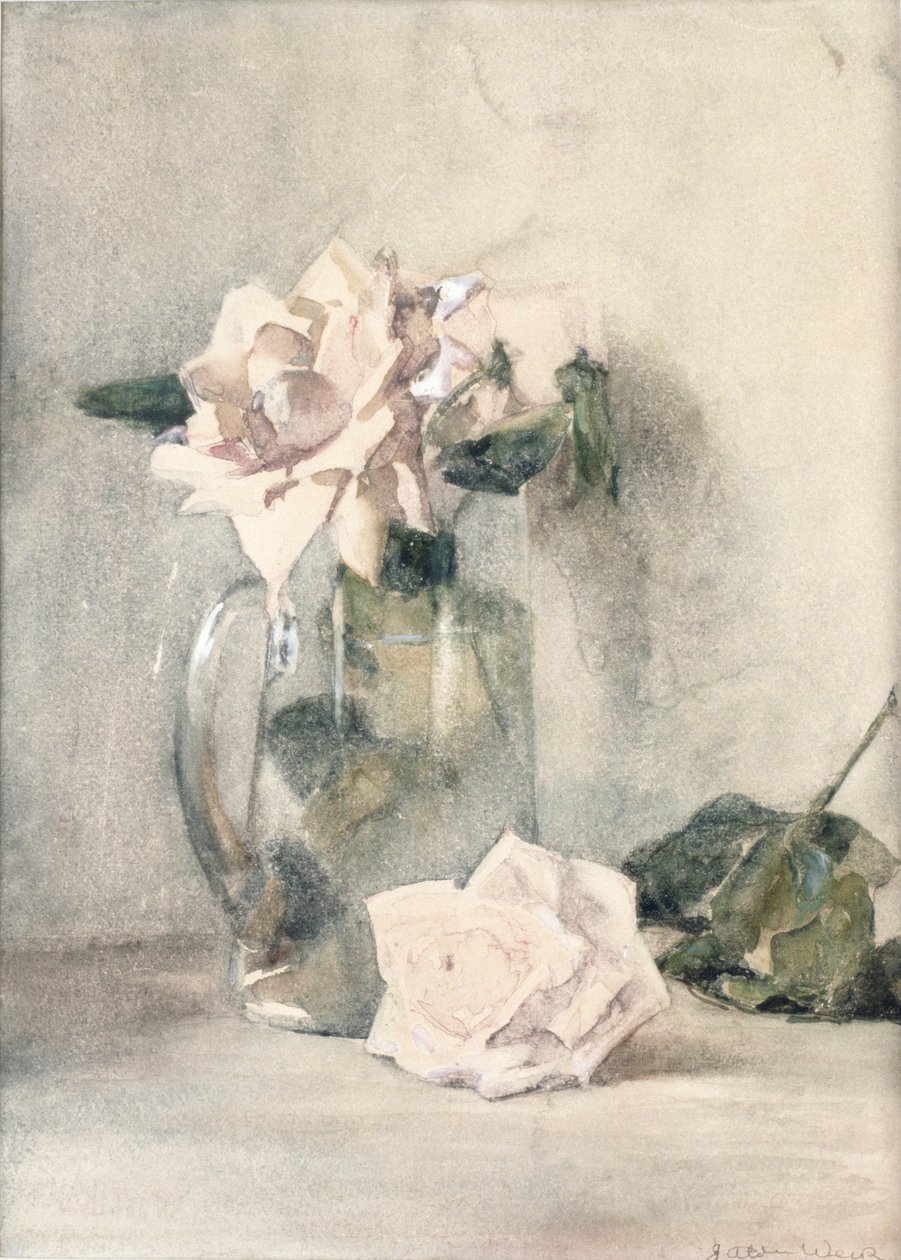 Studie růží (wc na papíře) od Julian Alden Weir