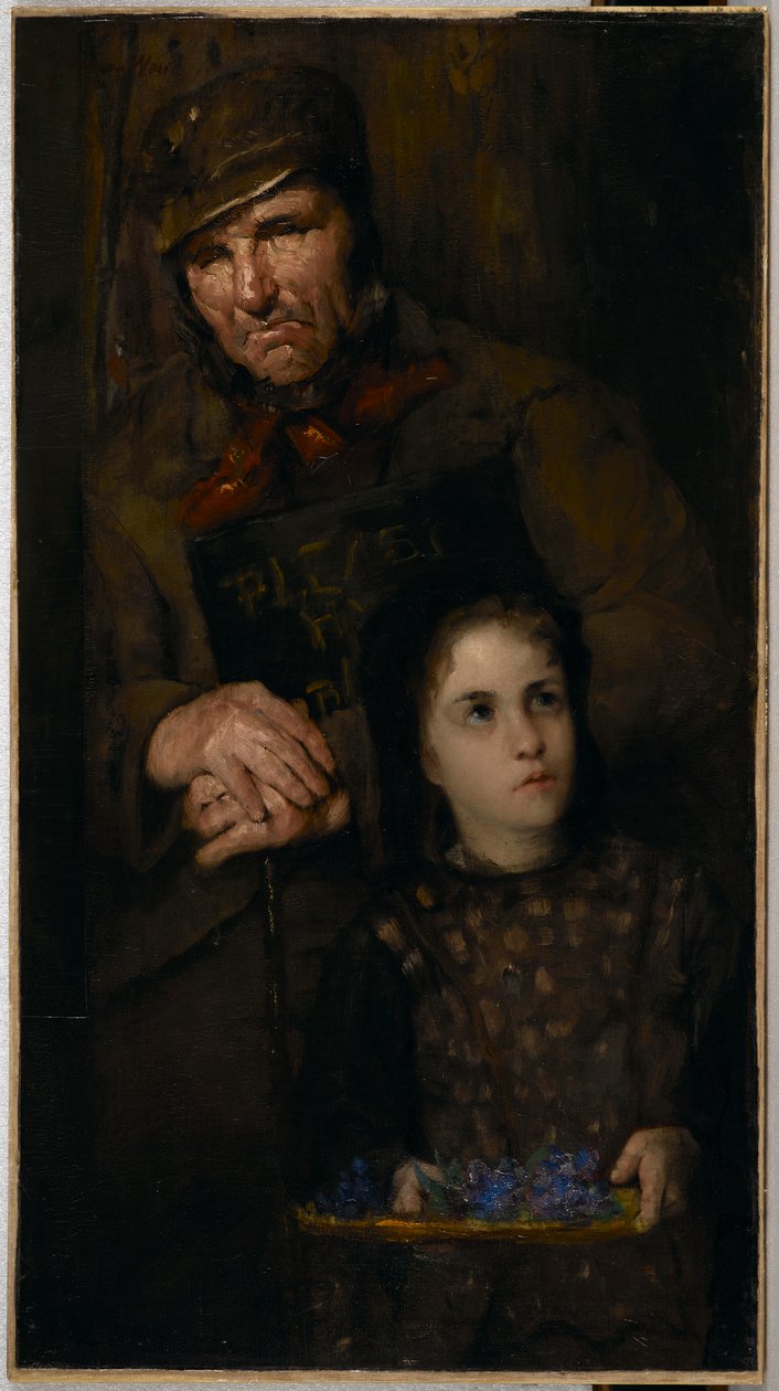 Prodejce květin, kolem roku 1879 od Julian Alden Weir