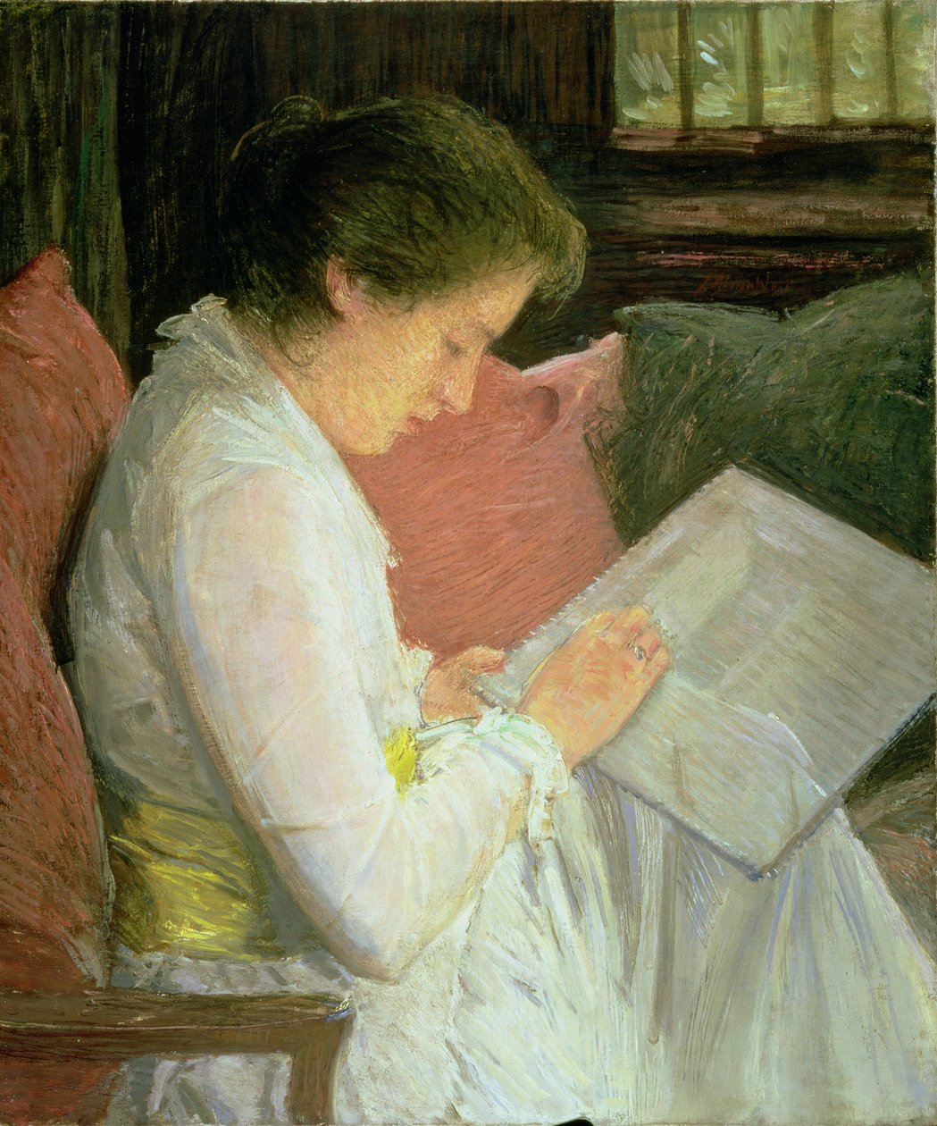 Krajkářka, 1915 od Julian Alden Weir