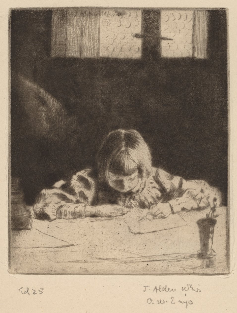 Malý student, 1890. od Julian Alden Weir