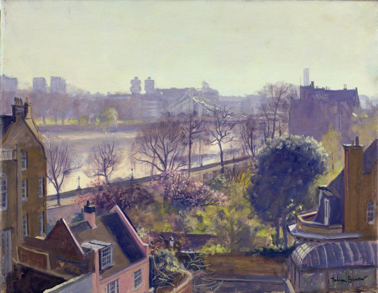 Chelsea Embankment z Physic Garden od Julian Barrow