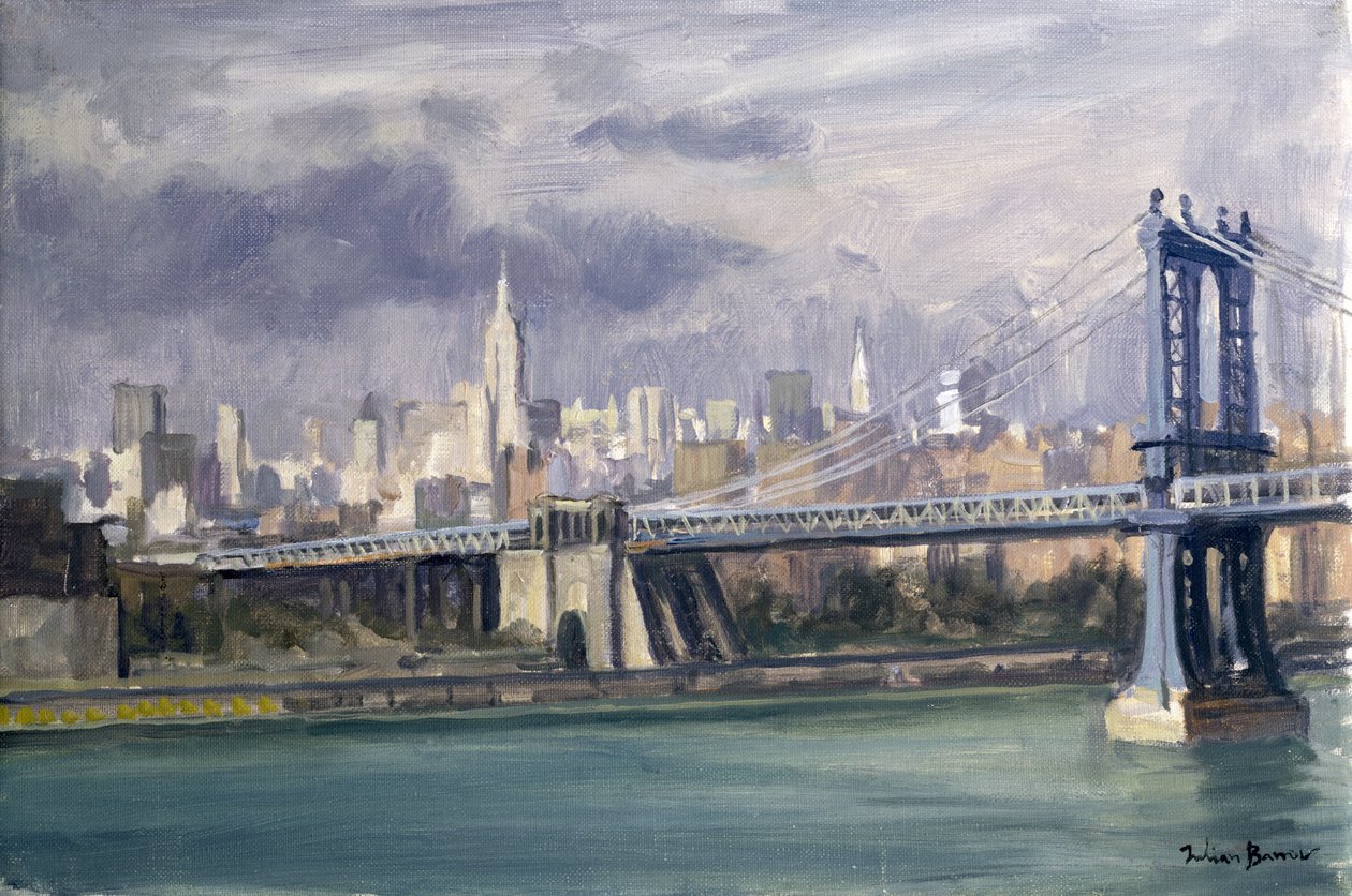 Manhattan Bridge, New York, 1996 od Julian Barrow