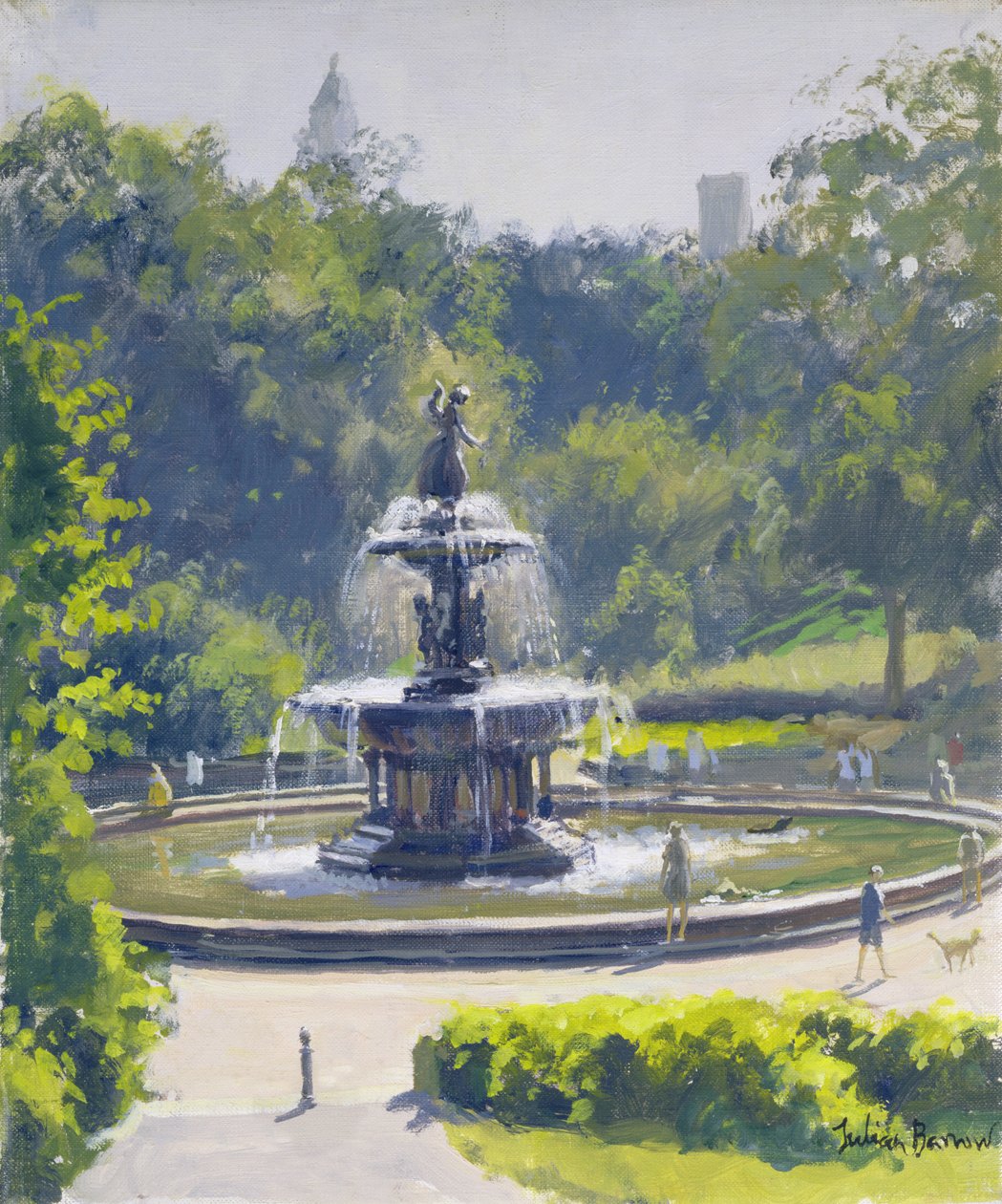 Fontána Bethesda, Central Park, 1996 od Julian Barrow