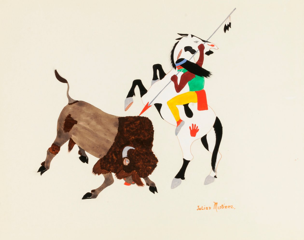 Buffalo Hunter, ca. 1920-1925. od Julian Martinez