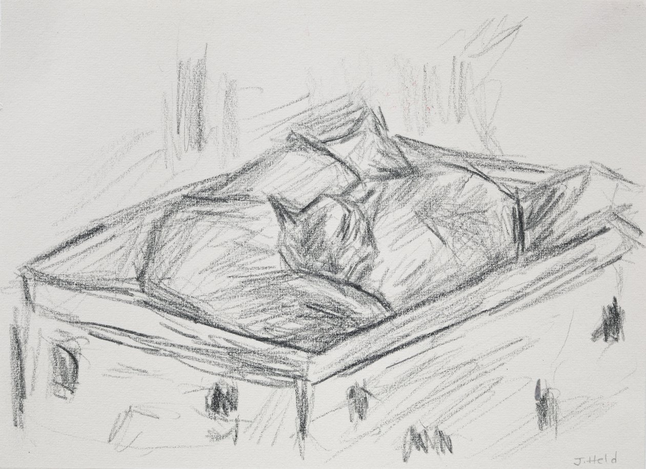 Cats Nestling, 2015 (tužka) od Julie Held