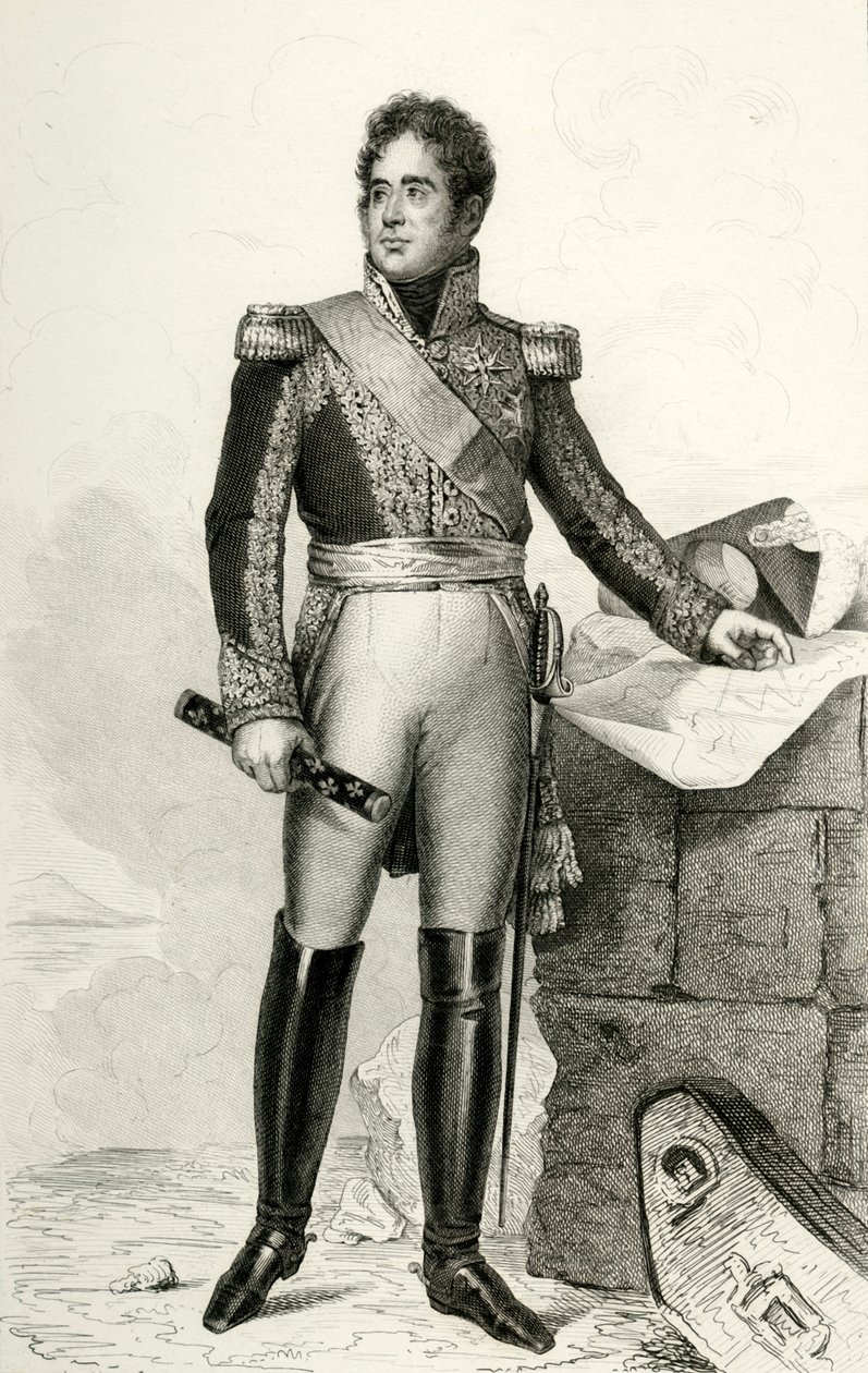 Jacques Lauriston, 1804, 1839. od Julien Leopold Boilly