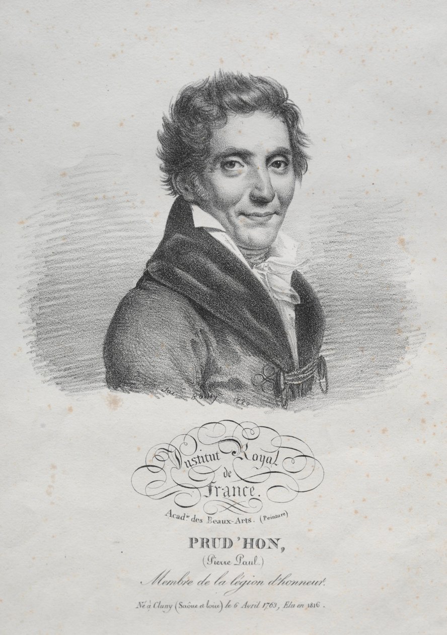 Pierre Paul Prudhon, 1820. od Julien Leopold Boilly