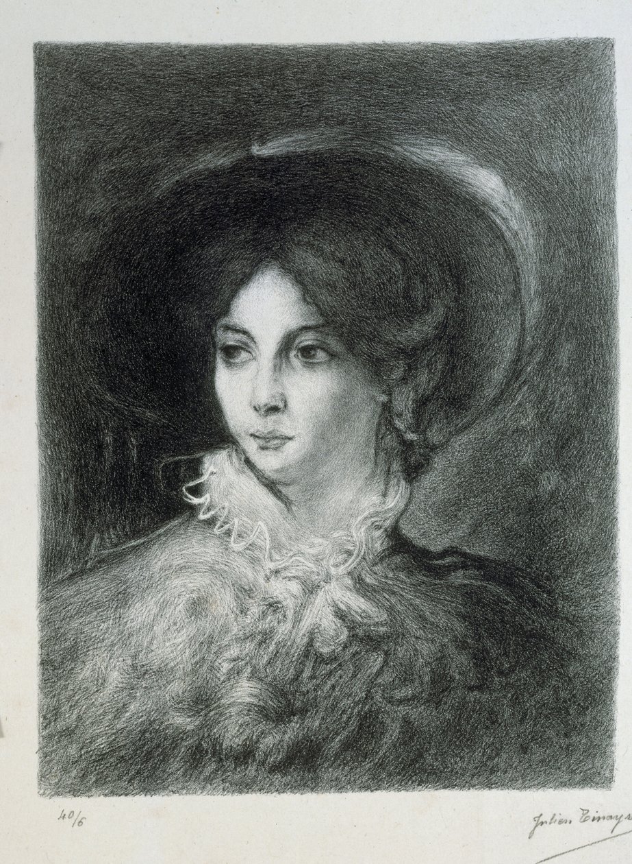 Portrét George Sandové. od Julien Tinayre