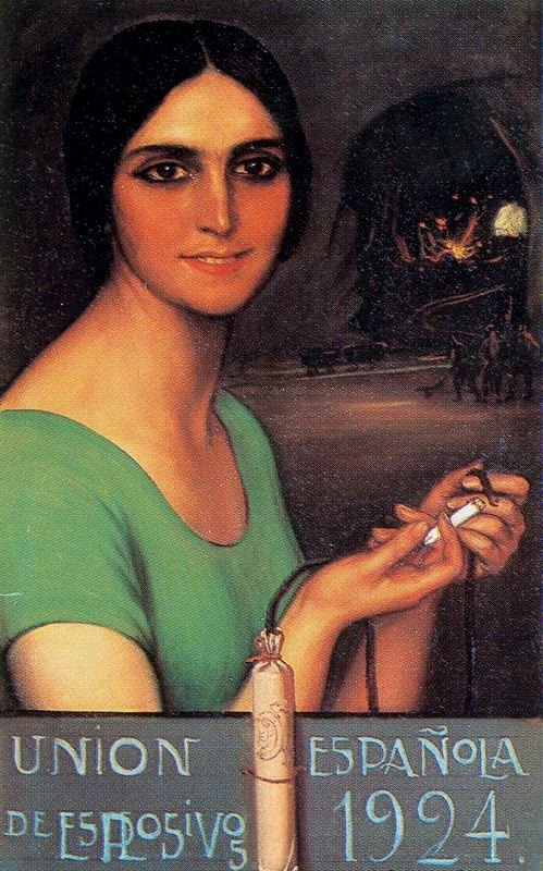Zapálení knotu od Julio Romero de Torres