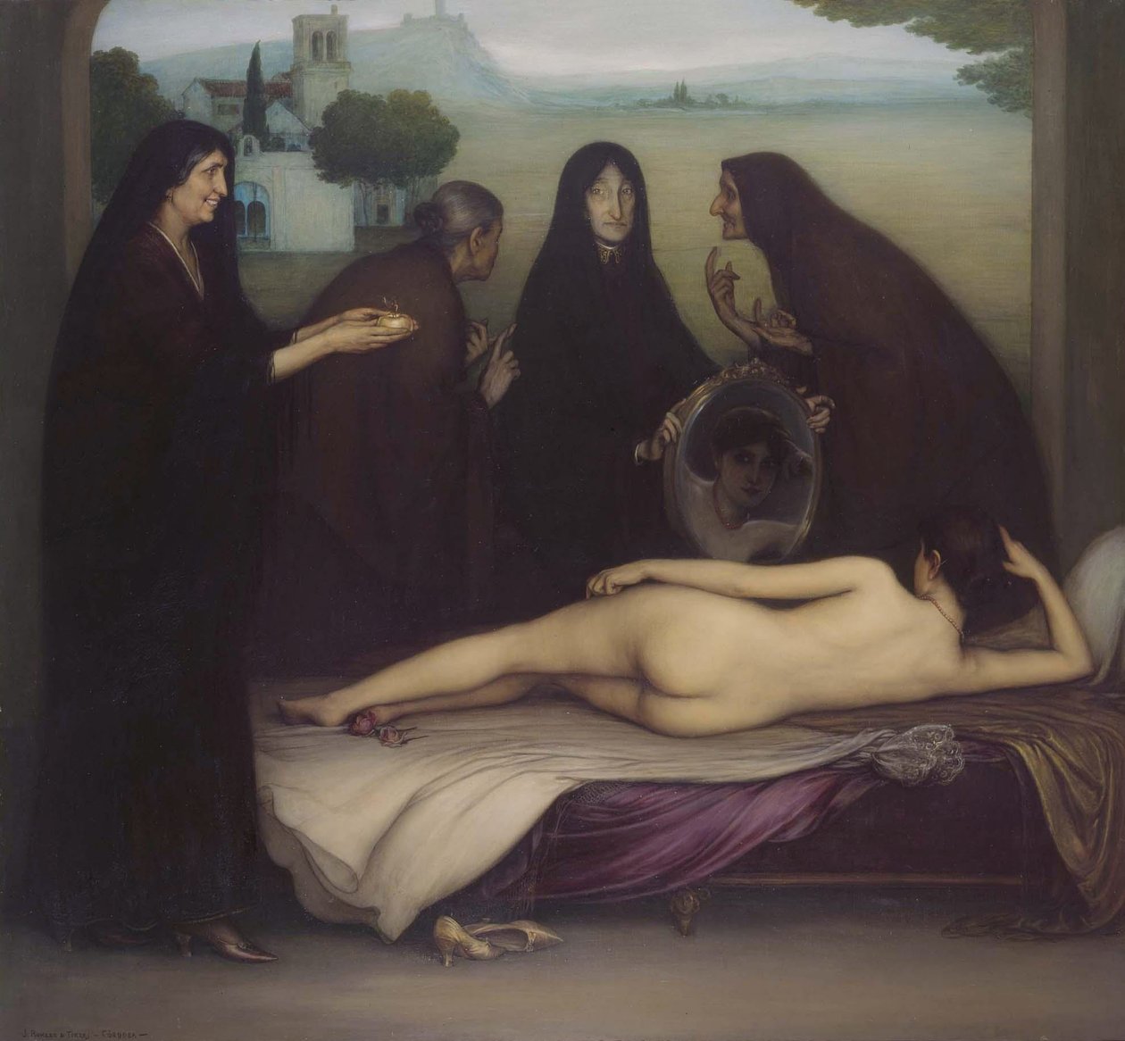 Hřích od Julio Romero de Torres