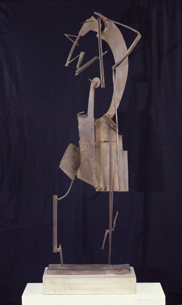Žena aranžující si vlasy, 1929-30 (metal) od Julio Gonzalez