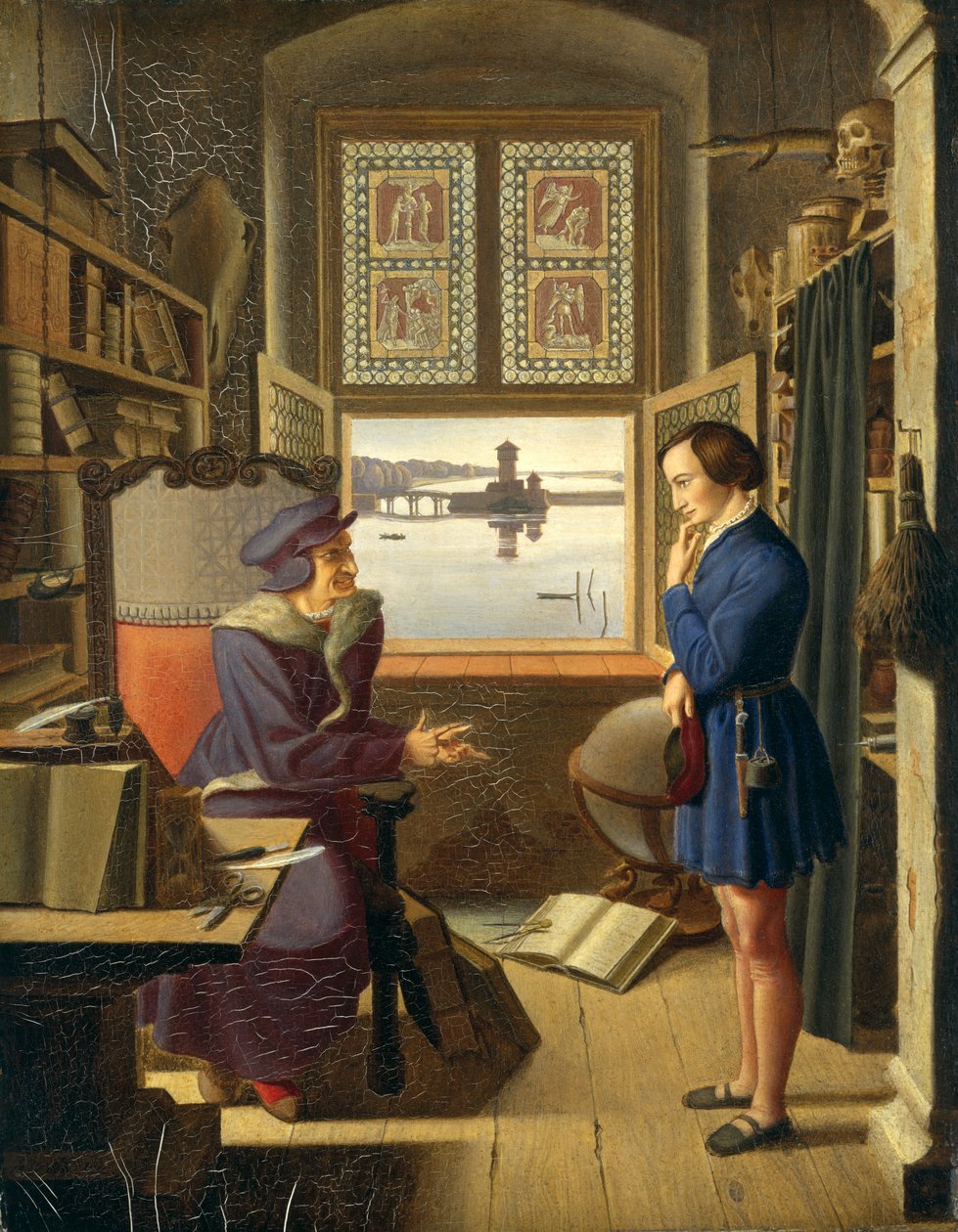 Mefisto a student, 1828 od Julius Oldach