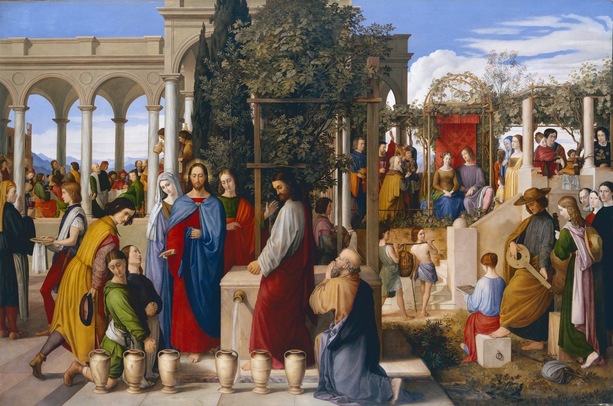 Svatba v Káně, 1819 od Julius Schnorr von Carolsfeld