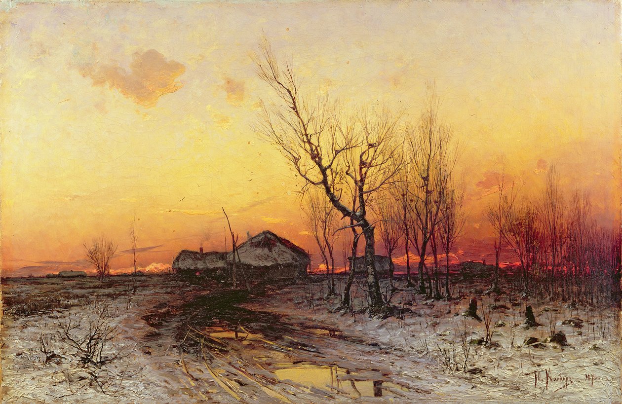 Zimní krajina od Julius Sergius von Klever