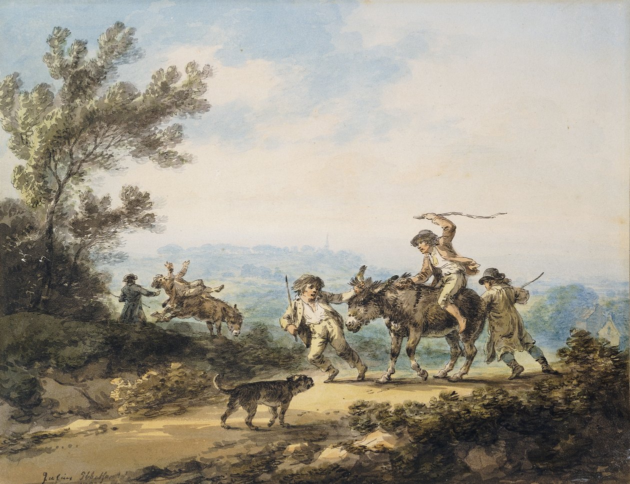 Vzpurný osel, 1798 od Julius Caesar Ibbetson
