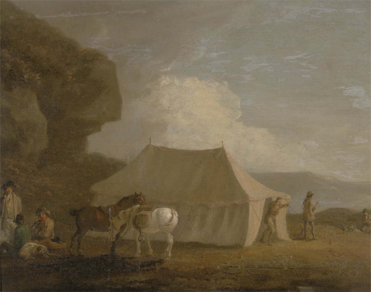 The Shooting Party (olej na plátně) od Julius Caesar Ibbetson