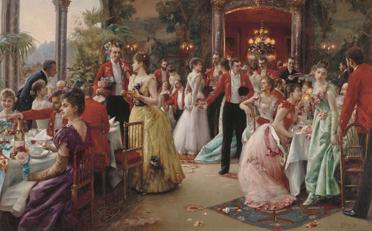 Lovecká večeře od Julius Leblanc Stewart