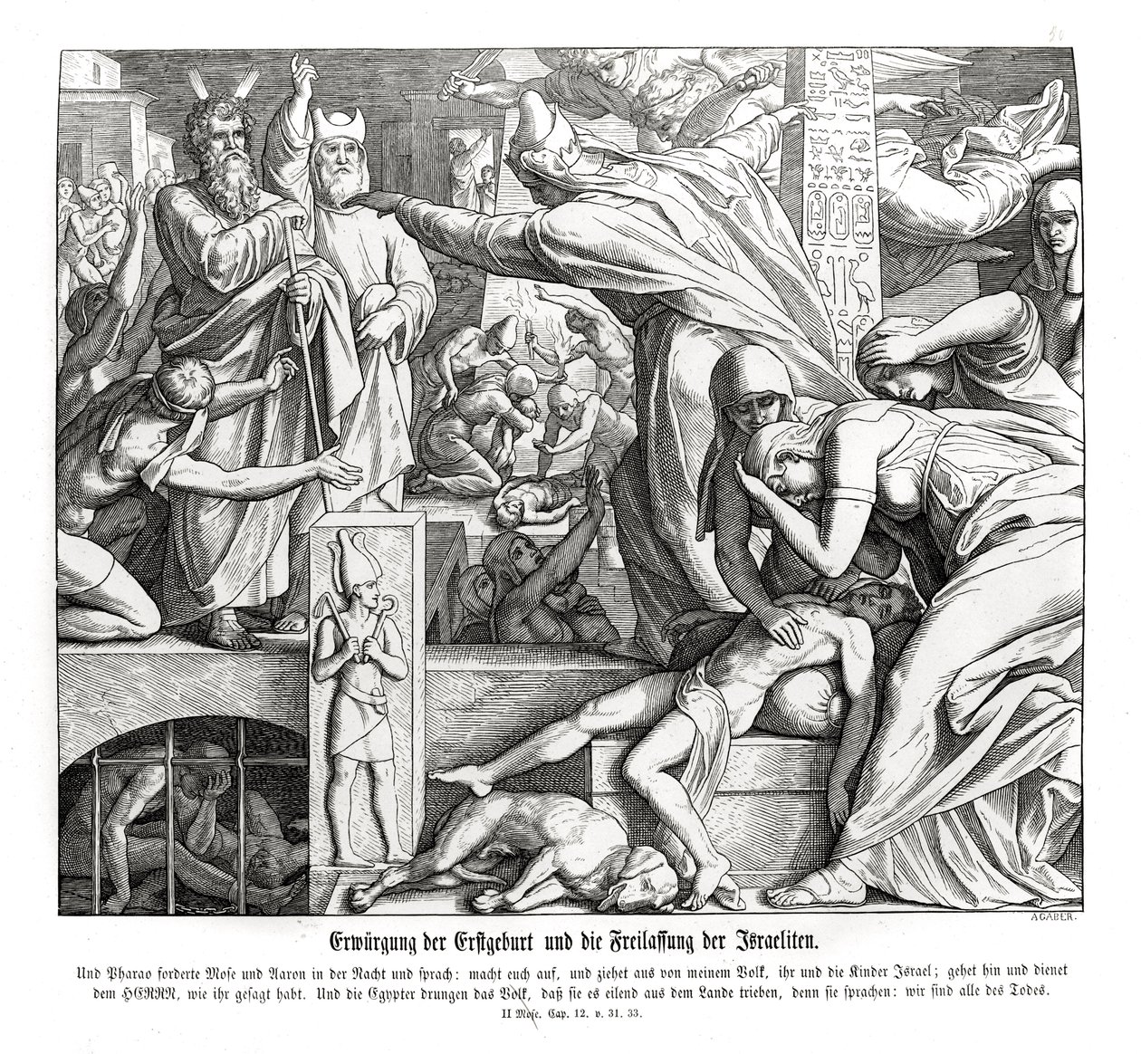 Pesach, Exodus od Julius Schnorr von Carolsfeld