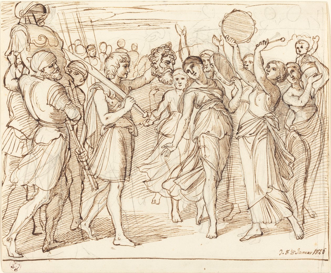 Davidův triumf od Julius Schnorr von Carolsfeld