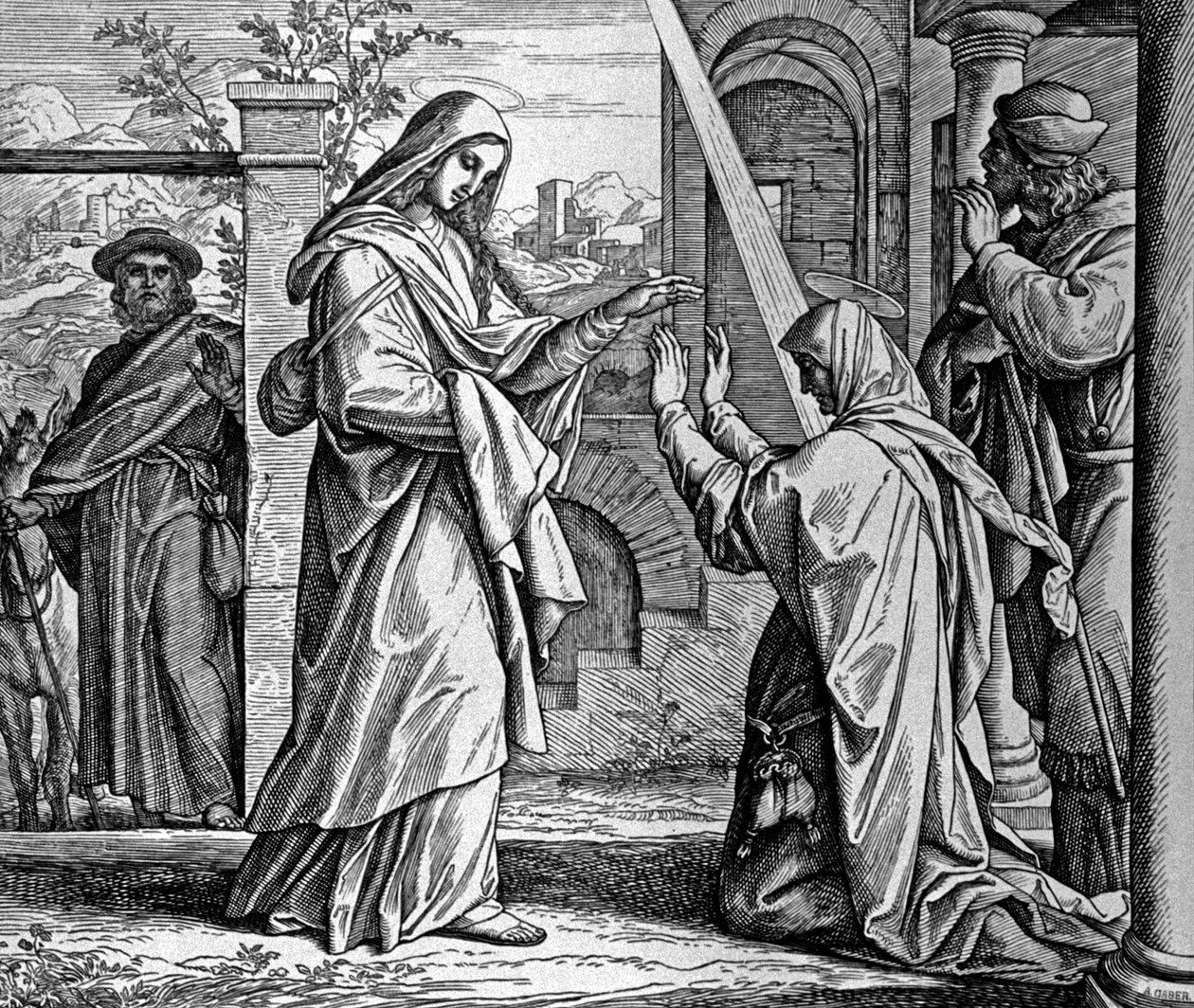 Navštívení Marie od Julius Schnorr von Carolsfeld