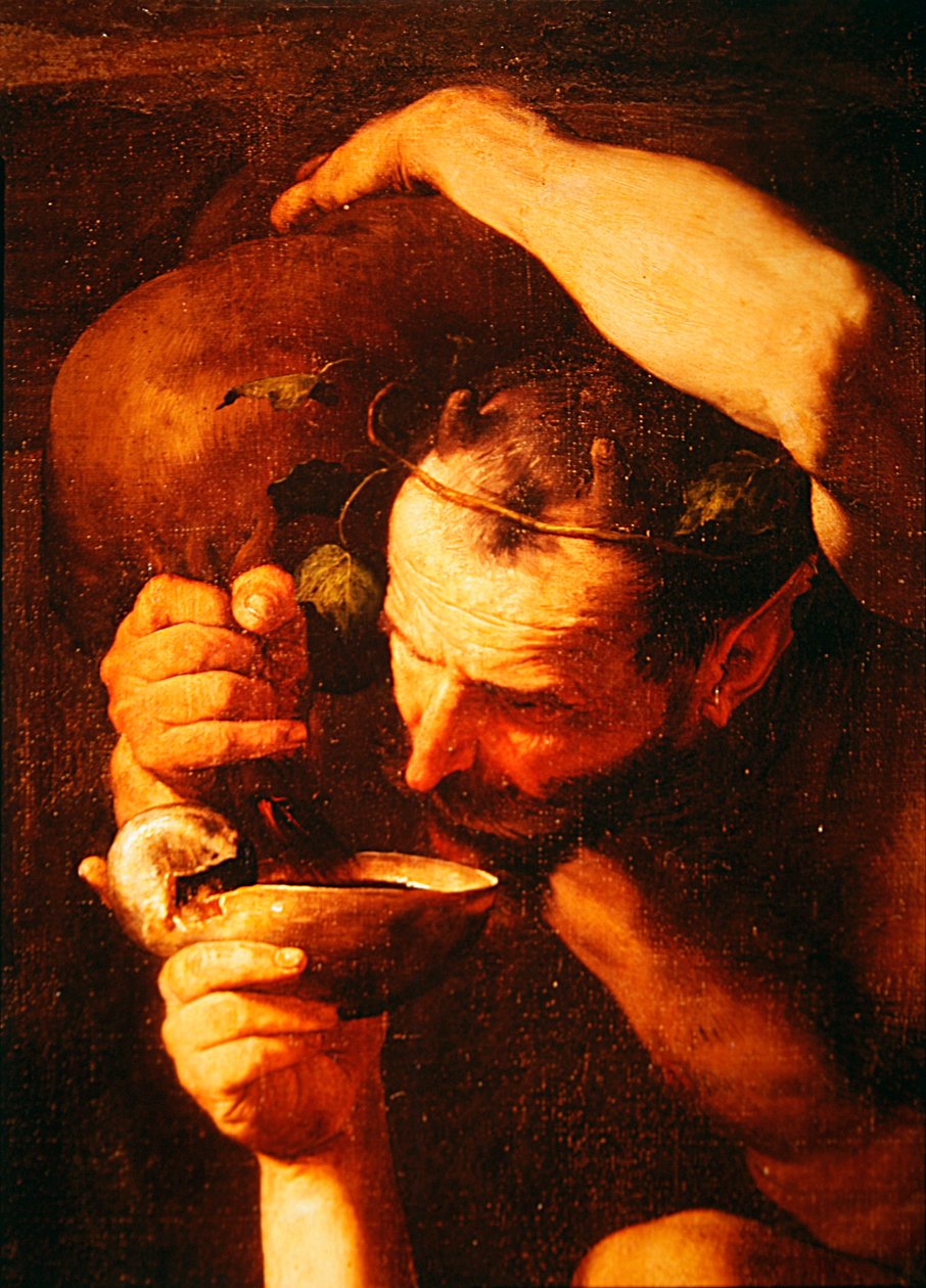 Detail Drunken Silenus, 1626 (detail 434193) od Jusepe de Ribera