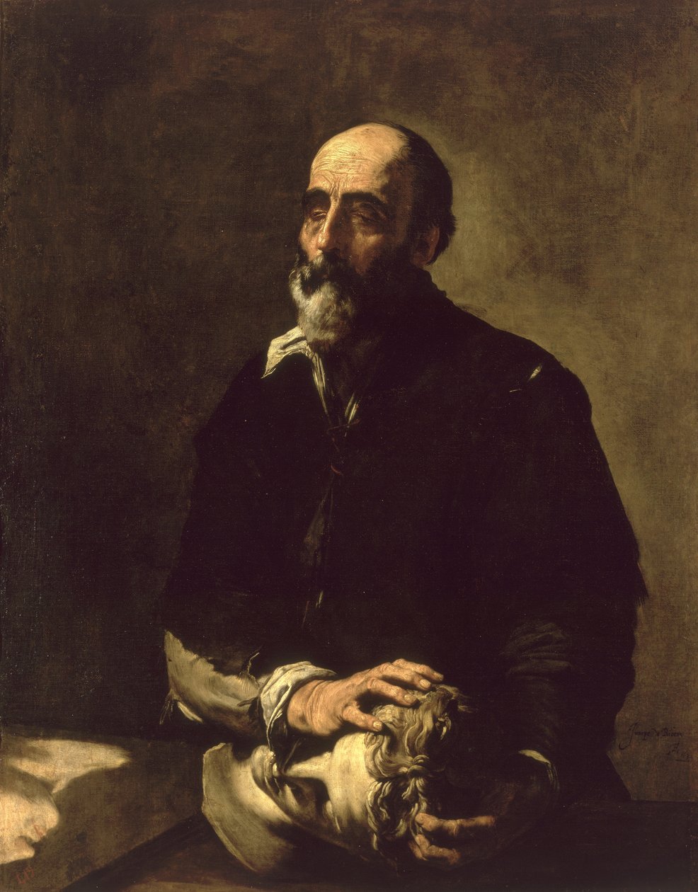 Portrét slepého sochaře, Gambazo (1602-64) 1632 od Jusepe de Ribera