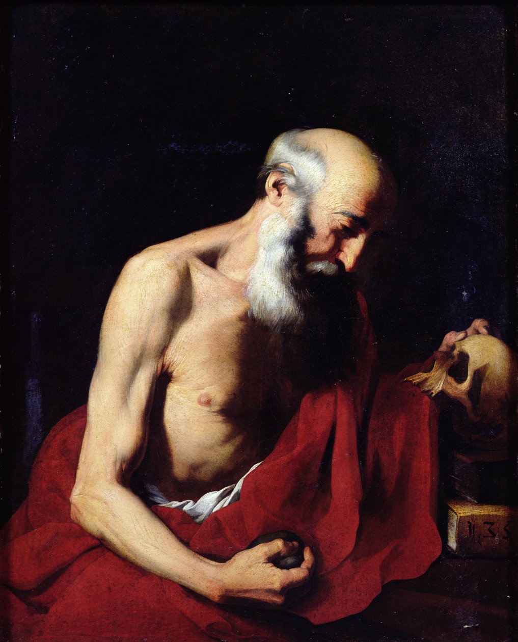 Svatý Jeroným, 1633 od Jusepe de Ribera
