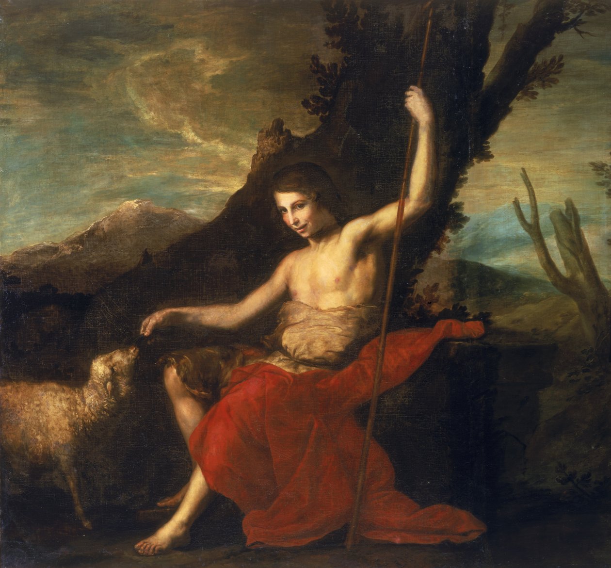 Svatý Jan Křtitel na poušti od Jusepe de Ribera