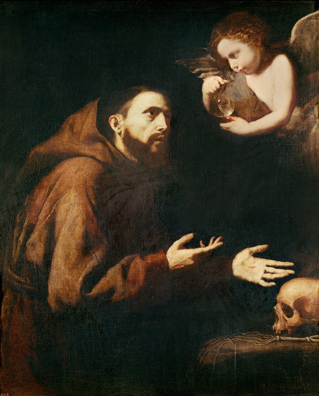Vize svatého Františka z Assisi od Jusepe de Ribera