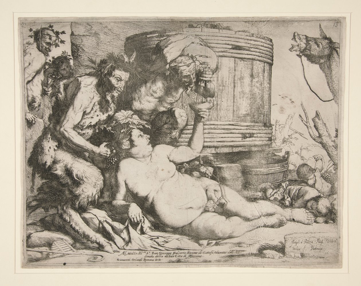 Bacchanal (Drunken Silenus) od Jusepe de Ribera