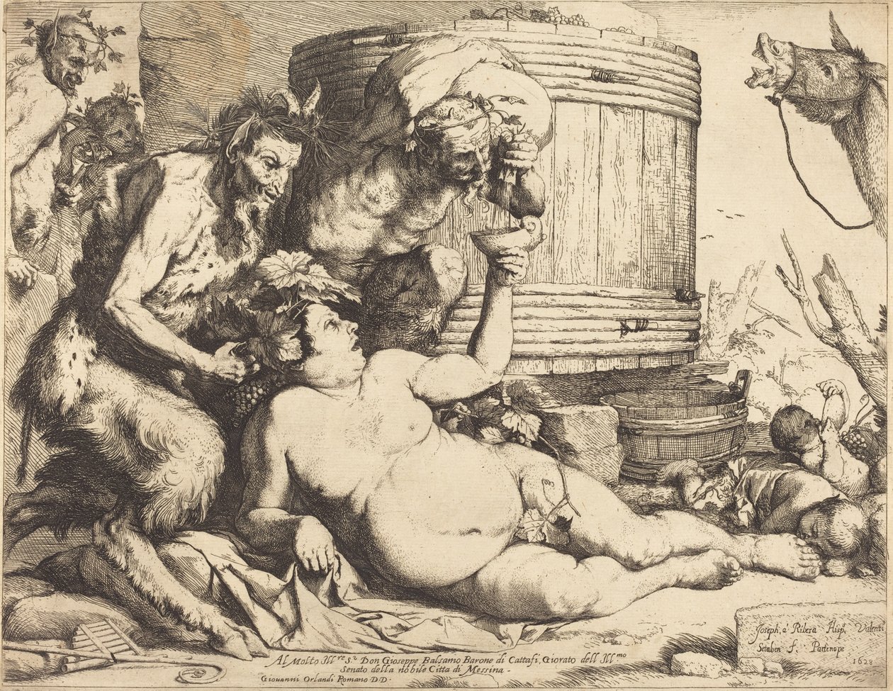 Opilý Silenus od Jusepe de Ribera