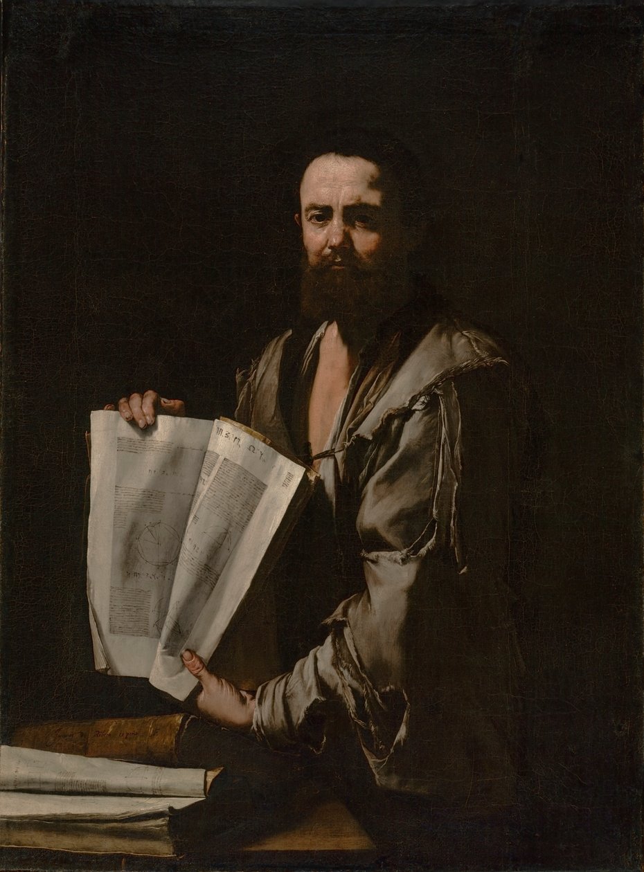 Euklides, kolem 1630-35 od Jusepe de Ribera