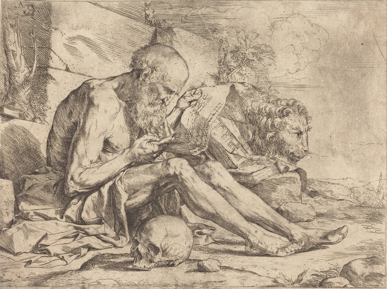 Svatý Jeroným Čtení od Jusepe de Ribera