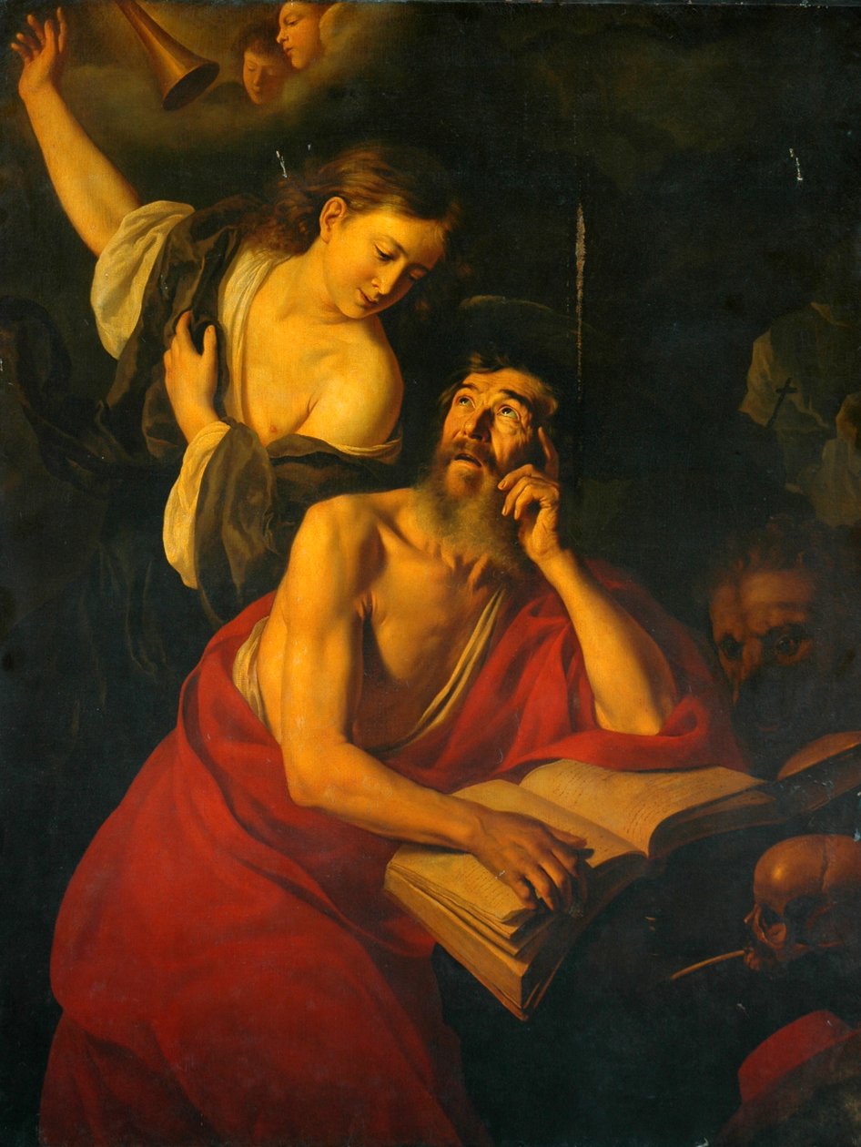 Svatý Jeroným navštívil andělé od Jusepe de Ribera