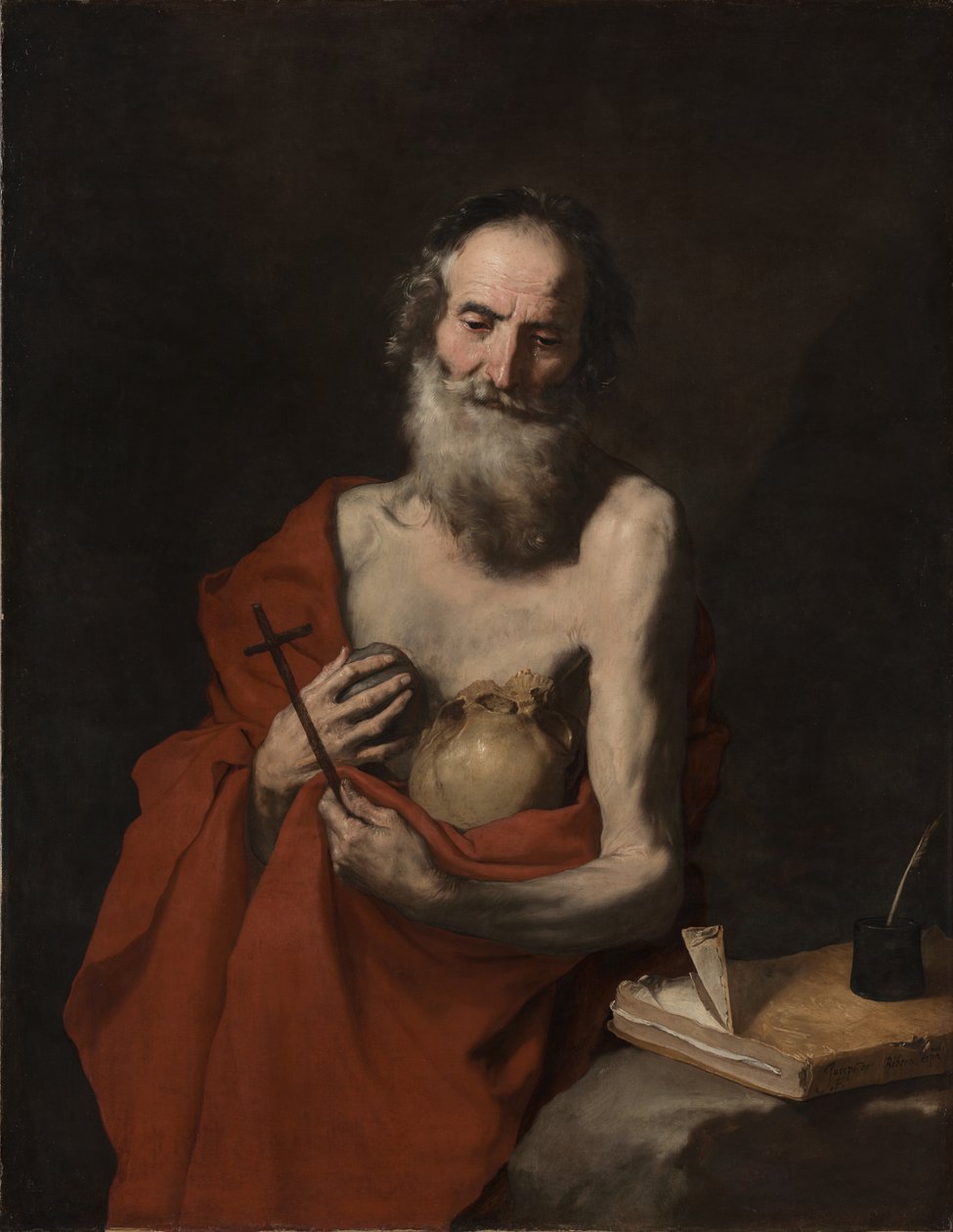 Svatý Jeroným, kolem 1638-1640 od Jusepe de Ribera