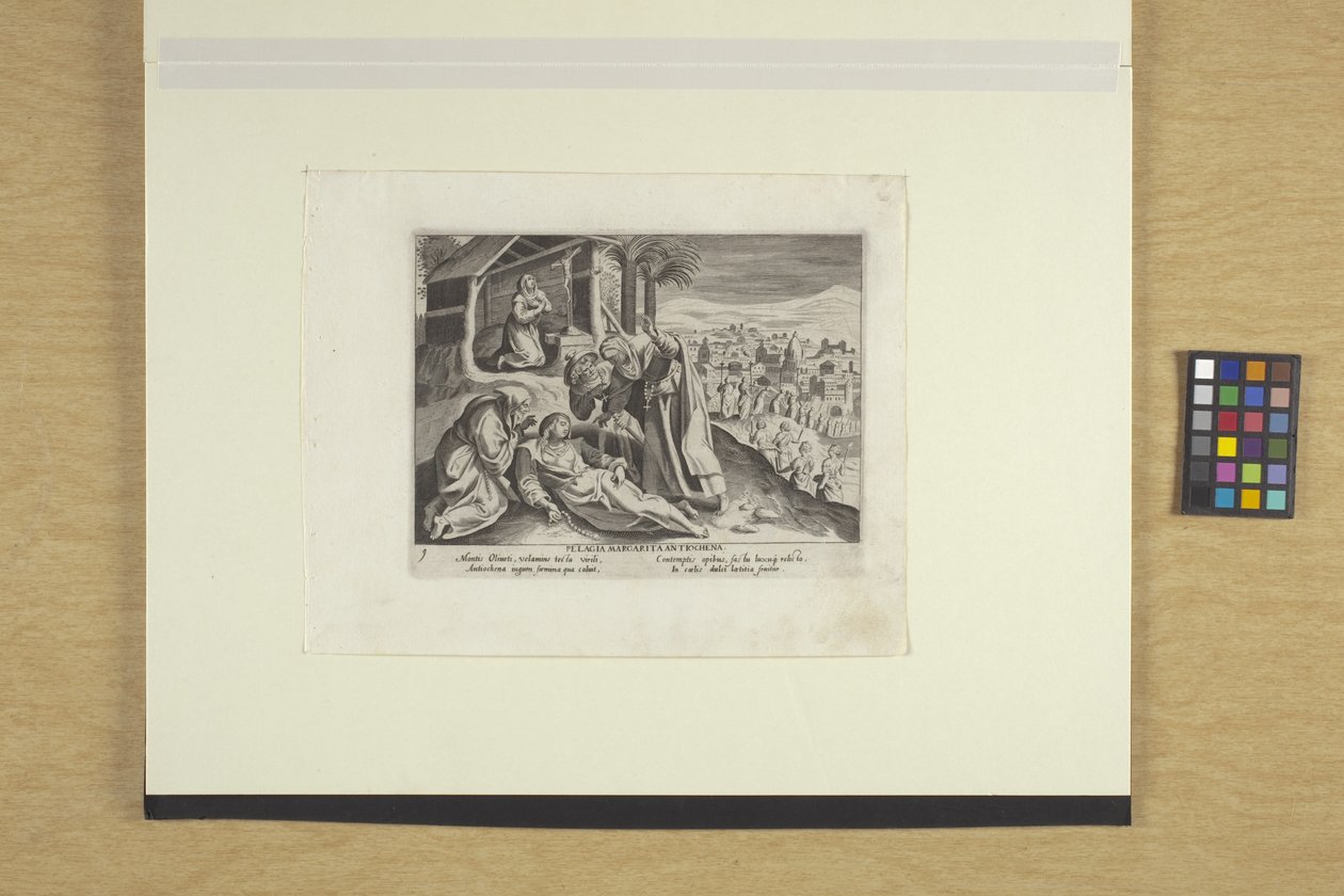 Pelagia Margarita Antiochena od Justus Sadeler